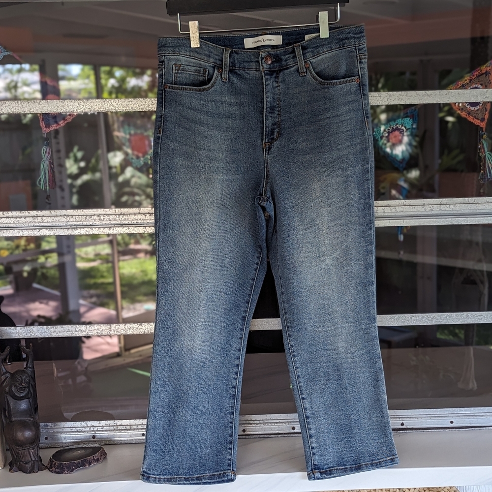 Vintage America Blue Ankle Jeans